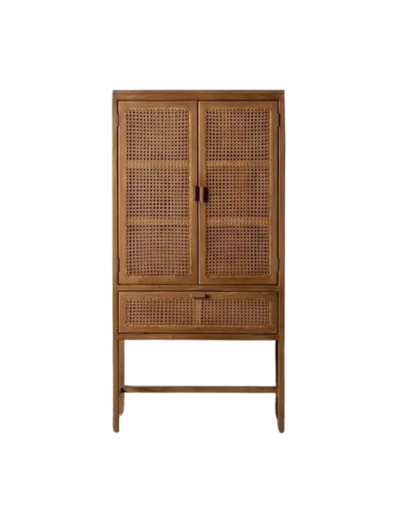 Compact Teak Storage Cabinet