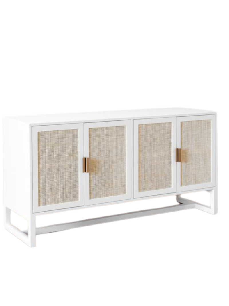 Rattan Media Cabinet