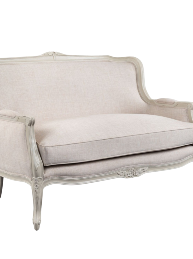 Louis French Inspired Upholstered Sofa