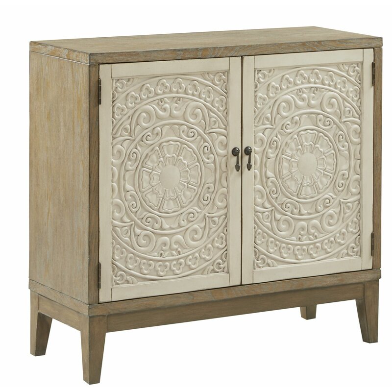 Carved 2 Door Cabinet