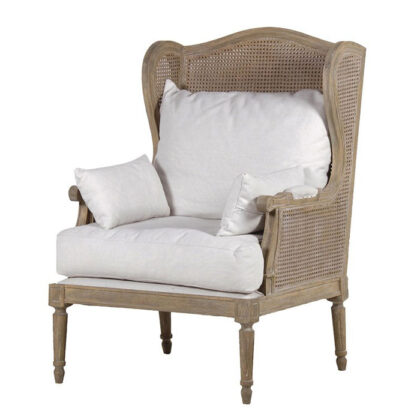 French Rattan Salon Chair