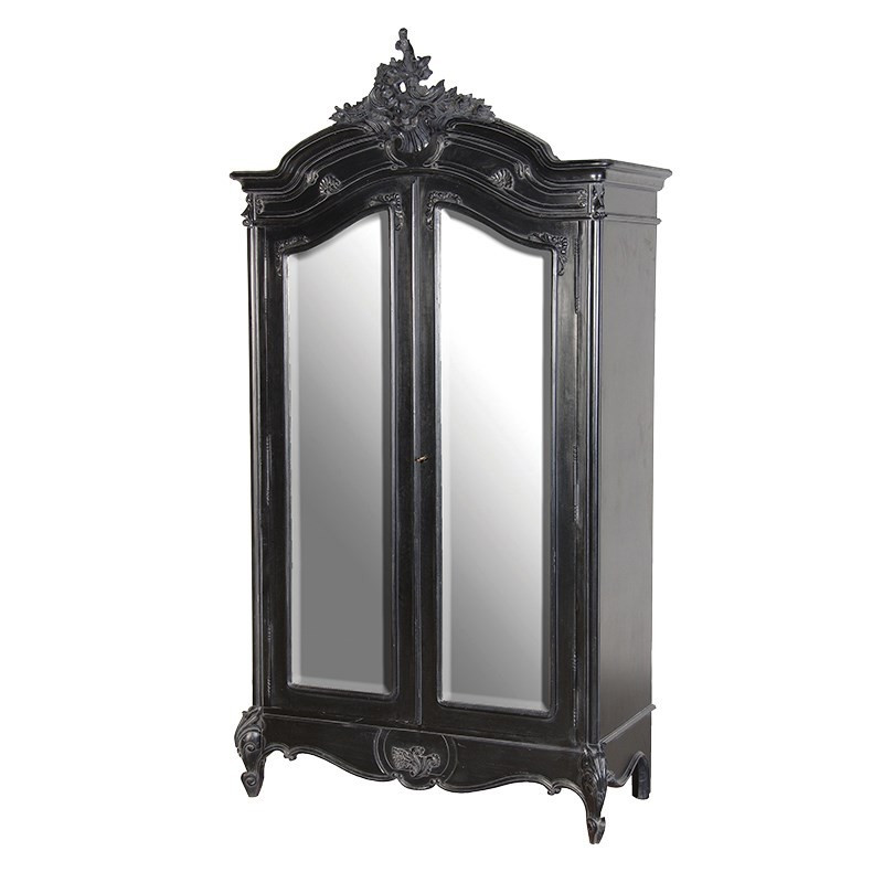 French Mirrored Armoire