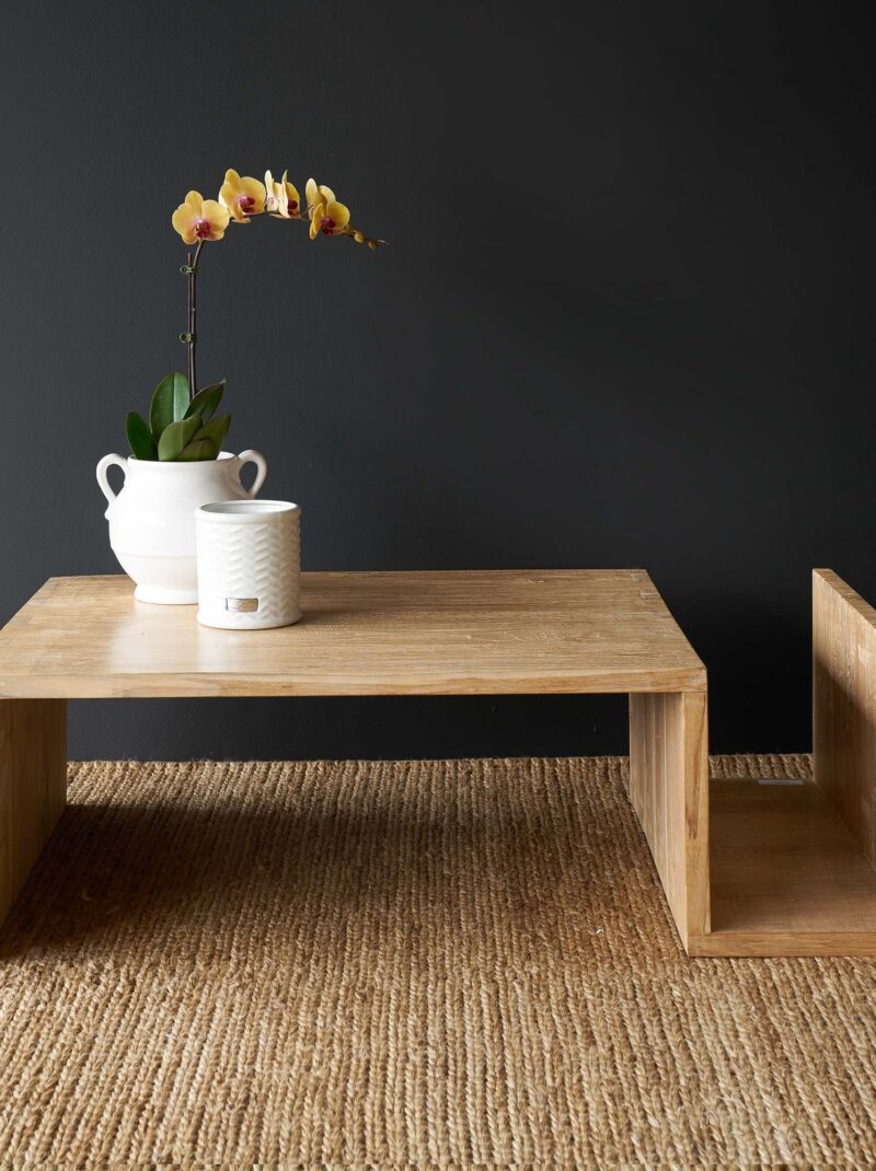 Teak Coffee Table with Rack