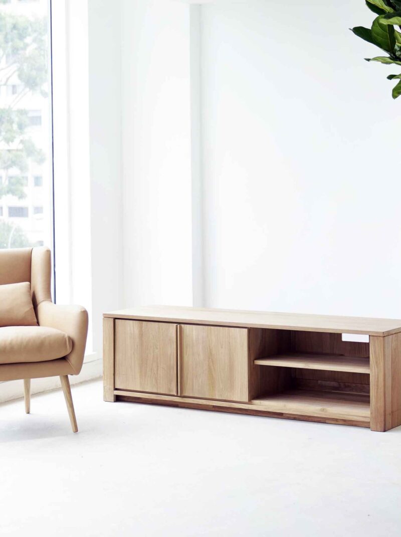 Teak TV Console